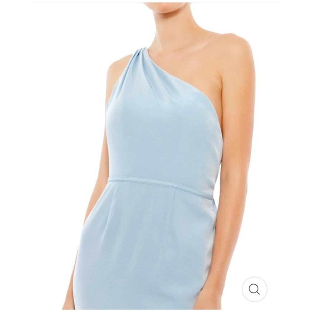 NWT ONE SHOULDER JERSEY MERMAID GOWN SZ 12 - Picture 3 of 8